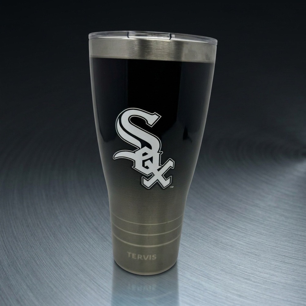 Tervis Chicago White Sox 30oz Stainless Steel Tumbler Cup Black Lid MLB New